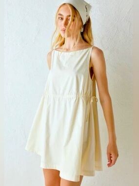 VRG GIRL Indi Mini Dress Cream